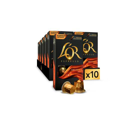 L'OR Espresso Cápsulas de Café Colombia Orígenes | Intensidad 8 | 100 Cápsulas Compatibles Nespresso (R)*