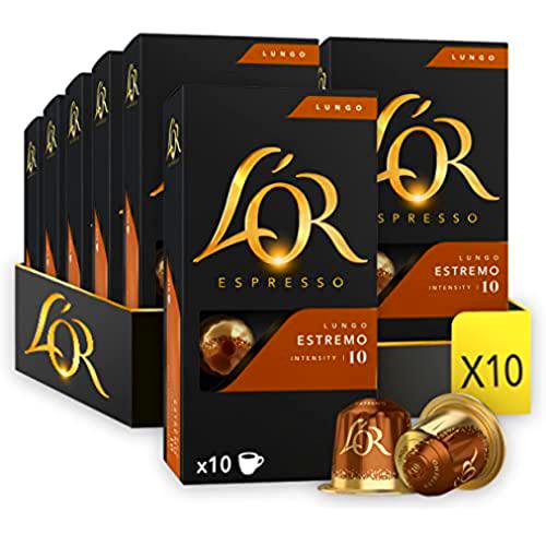 L'OR Espresso Cápsulas de Café Lungo Extremo | Intensidad 10 | 100 Cápsulas Compatibles Nespresso (R)*