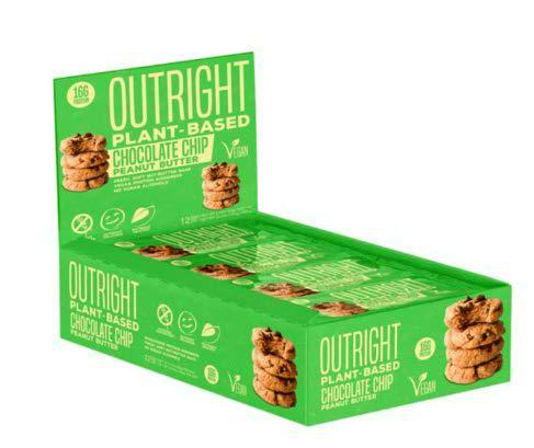 MTS Nutrition Outright Bar Plant Based 12x60g Chocolate Chip Peanut Butter