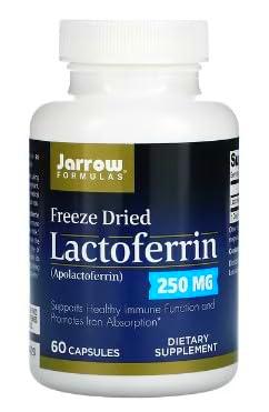 Jarrow Formulas Lactoferrina, 250 mg - 60 cápsulas