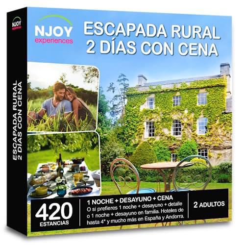 NJOY Experiences- Cofre experiencias- ESCAPADA Rural 2 DIAS con Cena