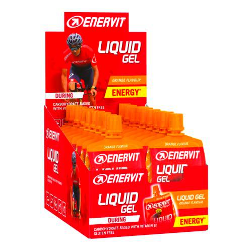 Enervit, Gel Líquido de Naranja, Idóneo para Deportes de Resistencia