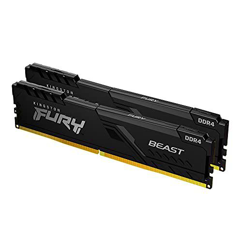 Kingston FURY Beast 8GB (2x4GB) 3200MHz DDR4 CL16 Memoria para Ordenadores de sobremesa Kit de 2 KF432C16BBK2/8