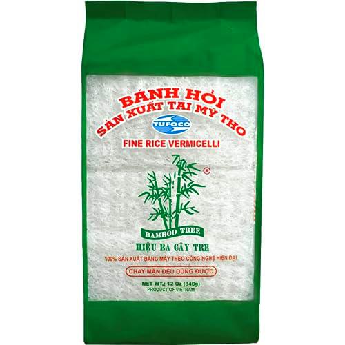 BAMBOO TREE Vermicelli de Arroz Finos, Multipack, 30 x 340 GR