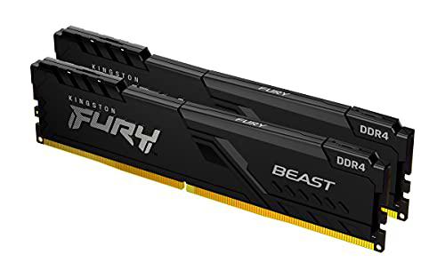 Kingston FURY Beast 32GB (2x16GB) 2666MHz DDR4 CL16 Memoria para Ordenadores de sobremesa Kit de 2 KF426C16BBK2/32