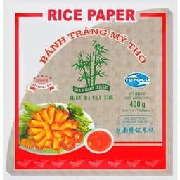 BAMBOO TREE Papel de Arroz Triangulo (Frito), Multipack (36 X 400 GR)