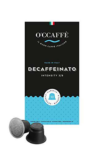 O'CCAFFÈ - Decaffeinato | Cápsulas compatibles con Nespresso | 200 unidades | Café de torrefacción extralenta en tambor de una empresa familiar italiana