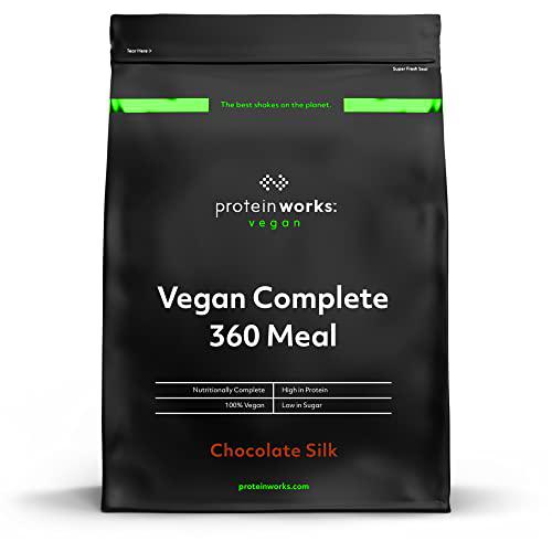 Complete 360 ​​Meal | Doble Chocolate con Leche | Nutricionalmente Equilibrado | 100% vegano | Comida rápida y asequible | THE PROTEIN WORKS | 1kg