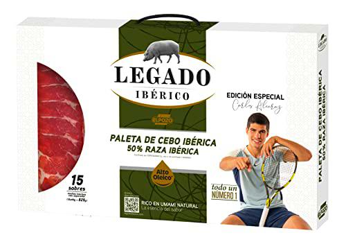 MALETIN PALETA CEBO IBERICO MEDIAS LONCHAS 15x55G - EDICIÓN ESPECIAL CARLOS ALCARAZ