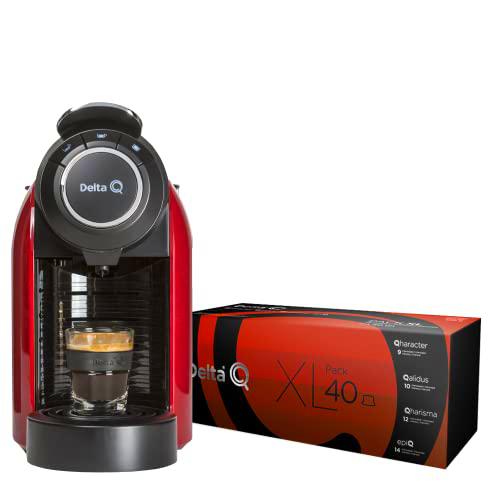 Delta Q - Pack Cafetera Delta Q Evolution Roja - Para Cafés