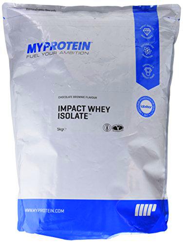 MyProtein Impact Whey Isolate Proteína de Suero, Sabor Brownie de Chocolate