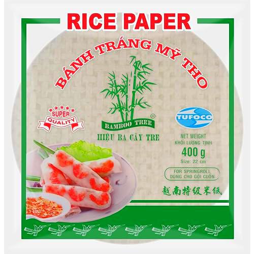 BAMBOO TREE Papel de Arroz 22 cm, Redondo, Multipack (36 X 400 GR)