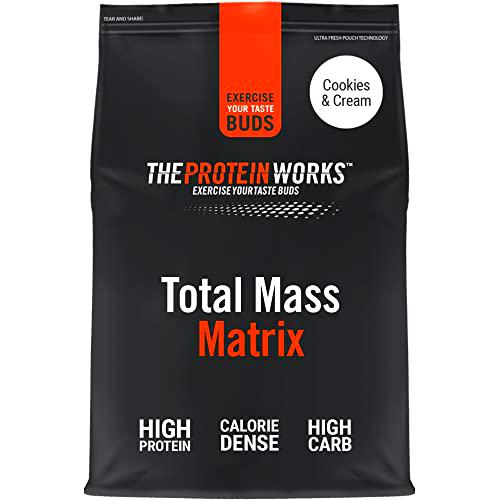 THE PROTEIN WORKS Total Mass Matrix | Ganancia Muscular | Para Ganar Masa| Polvo Proteico | Galletas con Nata| 2kg