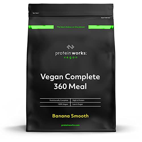 Complete 360 ​​Meal | Plátano Suave | Nutricionalmente Equilibrado | 100% vegano | Comida rápida y asequible | THE PROTEIN WORKS | 1kg