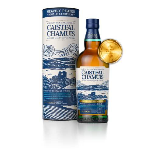 CAISTEAL CHAMUIS BOURBON FINISH HEAVILY PEATED BLENDED MALT SCOTCH WHISKY 46% VOL 0,70L