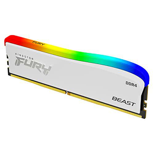 Kingston FURY Beast White RGB Special Edition 16GB 3200MT/s DDR4 CL16 DIMM Desktop Memory Single Module