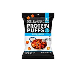 Shrewd Food Buffalo Ranch Protein Puffs - 2.25oz-12ct Case