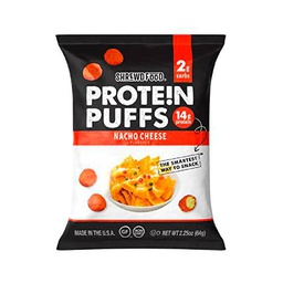 Shrewd Food Protein Puffs, Nacho Cheese, 14g Protein