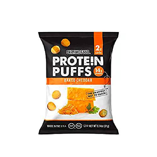 Shrewd Food Protein Puffs, Baked Cheddar, 14g Protein