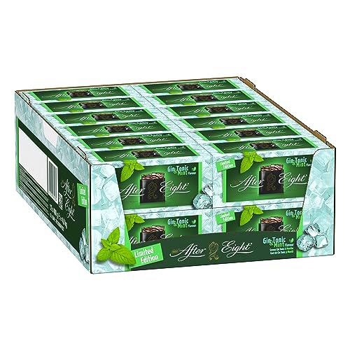 Nestlé After Eight Láminas de Chocolate Negro con Interior Sabor Menta y Gin Tonic 24 x 200 g