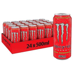 Monster Energy Ultra Watermelon Bebida Energética Sin Azúcar Sabor Sandía Lata 500ml