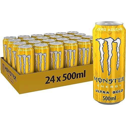 Monster Energy Ultra Gold Bebida Energética Sin Azúcar Sabor Piña Lata de 500ml