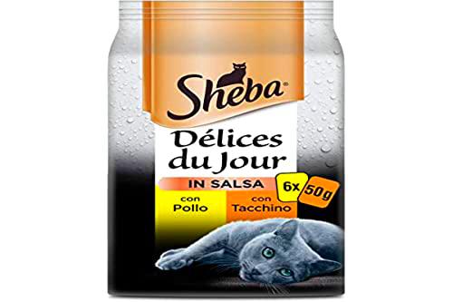 Sheba Délice Du Jour Comida húmeda para Gatos con Pollo y Pavo en Salsa