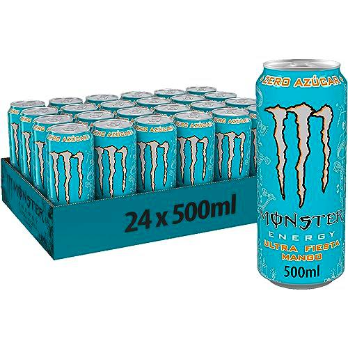 Monster Energy Ultra Fiesta Mango Bebida Energética Sin Azúcar Sabor Mango Lata 500 ml