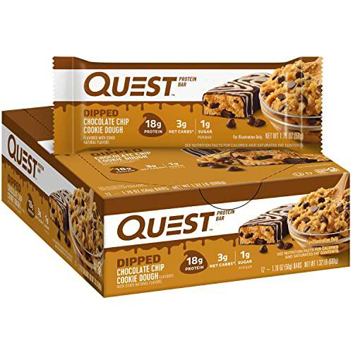 Quest Nutrition Bar 12x50g Chocolate Dipped Cookie Dough