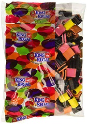 King Regal Regaliz Inglesa - bolsa 1 kg - [Pack de 6]