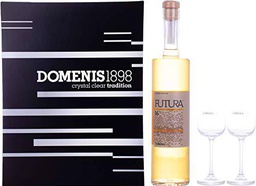 Domenis 1898 FUTURA 36 Grappa Riserva 40% Vol. 0,5l in Giftbox with 2 glasses