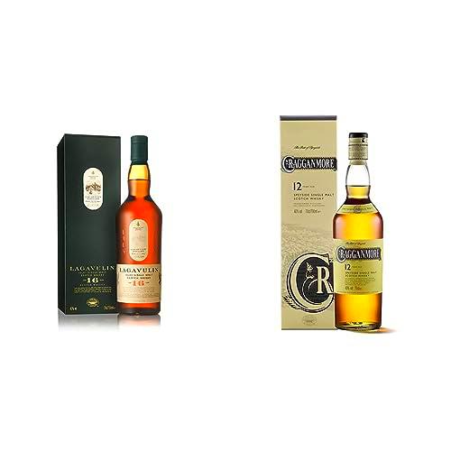 Lagavulin 16 Whisky Escocés Single Malt, 700 ml &amp; Cragganmore 12 años