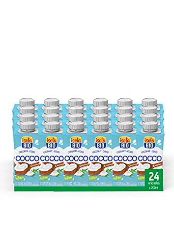 ISOLA BIO - Pack de 24 Unidades de 200 ml de Crema Ecológica de Coco para Cocinar