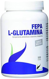 FEPA L-GLUTAMINA Sabor Neutro 500gr, Estándar, Único