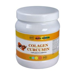 ALFA HERBAL COLAGEN Curcumin Polvo 350gr, Negro, Estandar