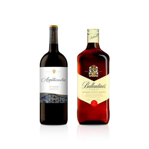 Azpilicueta Crianza Magnum Rioja Vino - 1500 ml + Ballantine's Finest Whisky Escocés de Mezcla