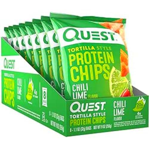 Quest Nutrition Quest Tortilla Chips, Chili Lime, 8/box 250 g