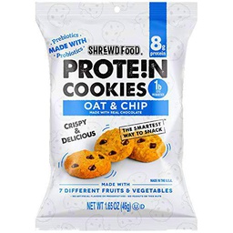 Shrewd Food Oat &amp; Chocolate Chip Cookies 1.65oz (2-8ct Trays per Case)