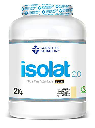 Scientiffic Nutrition - Isolat 2.0, Whey Protein, Proteina Aislada ISO con Lactasa