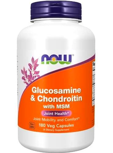 Now Foods Glucosamina &amp; Condroitina con MSM 180 Cápsulas