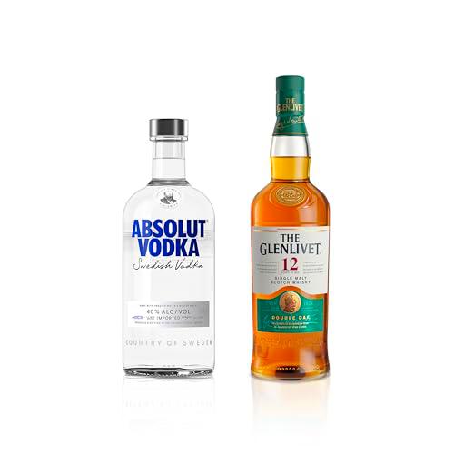 Absolut Elyx Vodka Premium - 700ml + The Glenlivet 12 años Whisky Escocés de Malta Premium