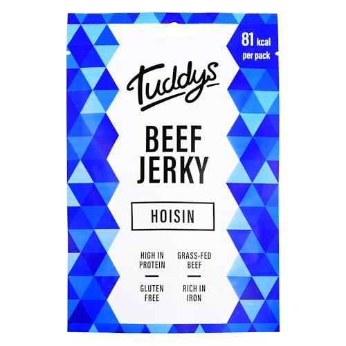 Tuddys Snacks Beef Jerky 12x28g Hoisin