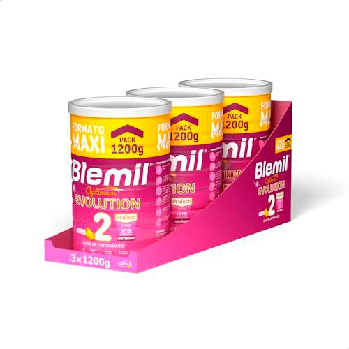 Blemil 2 Optimum Evolution 3PACK - Leche para Lactantes Mixta y Transición al Biberón en Polvo para Bebé