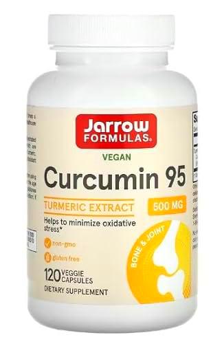 Jarrow Formulas Curcuma 95, 500mg - 120 vcaps - Suplemento Antiinflamatorio y Antioxidante