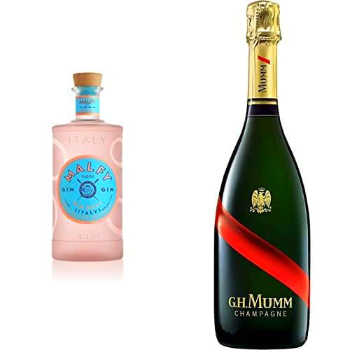 Malfy Rosa Ginebra Premium - 700ml + Mumm Grand Cordon Brut Champagne