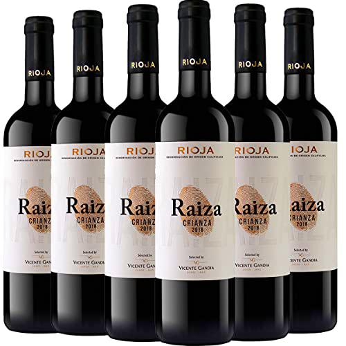 Raiza Crianza Vino Tinto D.O. Ca Rioja 6 Botellas - 750 ml