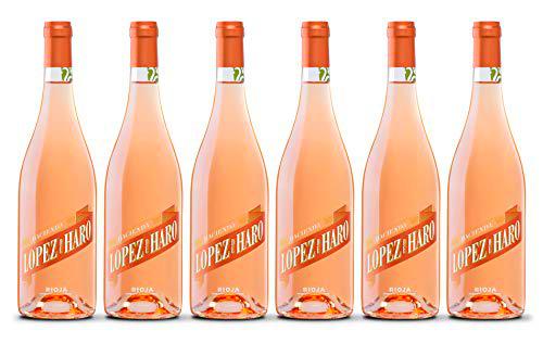 Hacienda López de Haro - Vino Rosado D.O Rioja - 6 botellas de 75cl