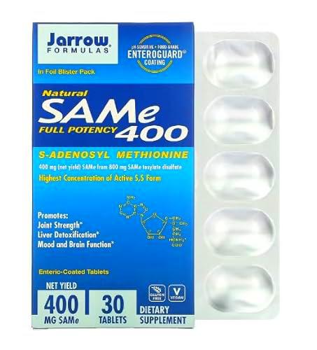 Jarrow Formulas SAMe 400-30 tabs: Mejora el estado de ánimo y el bienestar