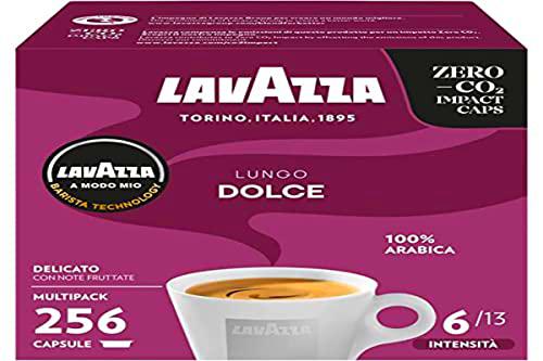 Lavazza, A Modo Mio Lungo Dolce, Cápsulas Monodosis de Café Molido