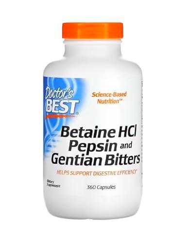 Doctor's Best Betaine HCl Pepsin &amp; Gentian Bitters